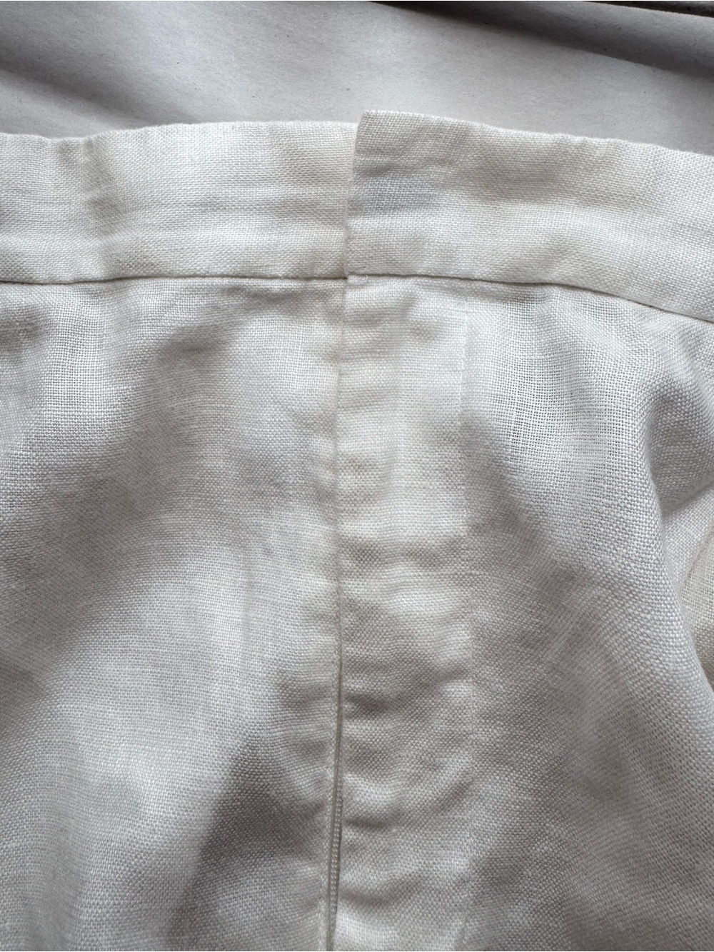Polo Ralph Lauren Linen Relaxed Straight Leg High Rise Pleated White Pant 10 - Picture 12 of 13